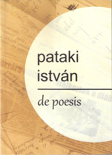 Pataki István költő de poesis című könyvének bemutatója